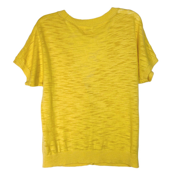 Mossimo Yellow Mini Cardigan Sweater - Picture 2 of 4
